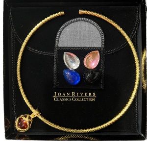 Joan Rivers necklace with interchangeable gems